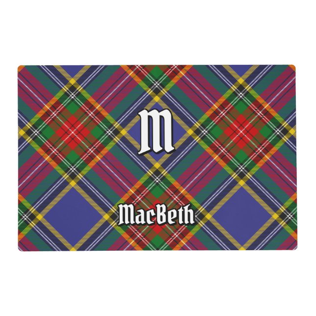 Clan MacBeth Tartan Placemat (Front)