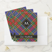 Clan MacBeth Tartan Pocket Folder