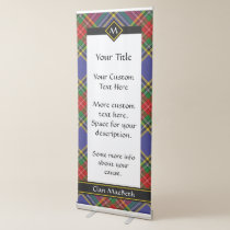 Clan MacBeth Tartan Retractable Banner