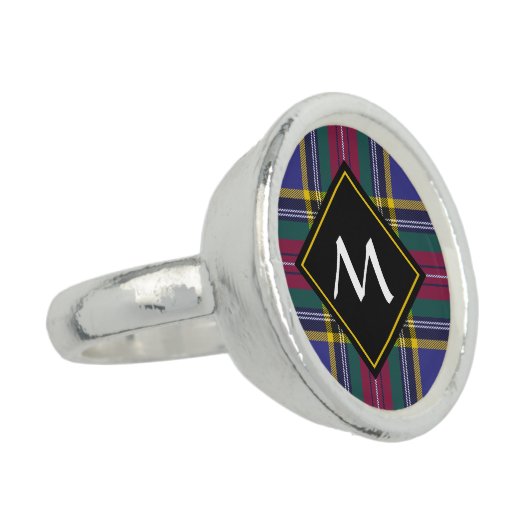 Clan MacBeth Tartan Ring (Side)