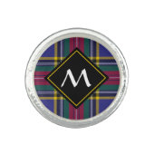 Clan MacBeth Tartan Ring (Front)