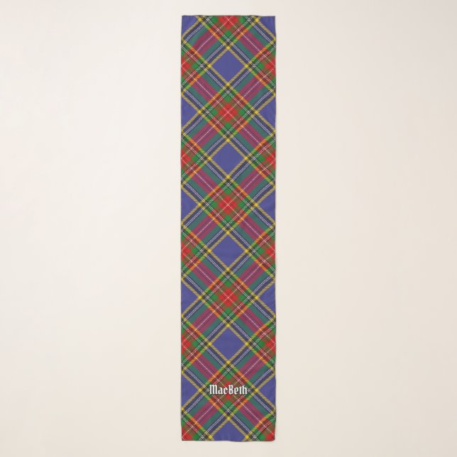 Clan MacBeth Tartan Scarf (Front)