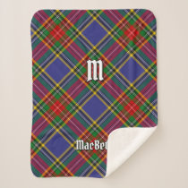 Clan MacBeth Tartan Sherpa Blanket