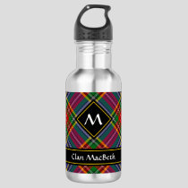 Clan MacBeth Tartan Stainless Steel Water Bottle