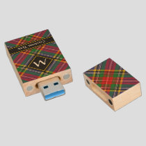 Clan MacBeth Tartan Wood Flash Drive