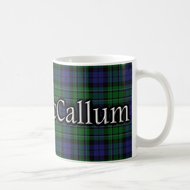 Clan MacCallum Classic Tartan Scottish Coffee Mug (Right)