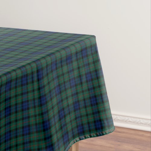 Clan MacCallum Dark Blue and Green Scottish Tartan Tablecloth