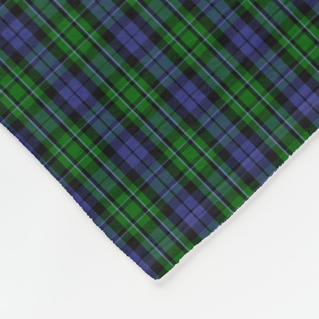 Clan MacCallum Tartan Fleece Blanket (Corner)