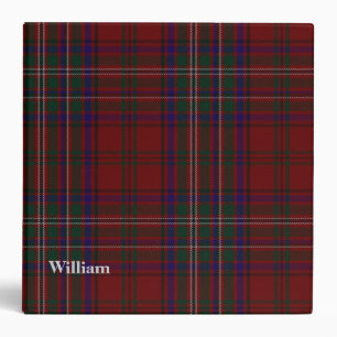 Clan MacClure Custom Tartan Plaid Binder