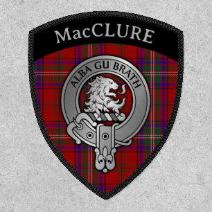 Clan MacClure [EDIT] Tartan & Alba Gu Brath Crest Patch