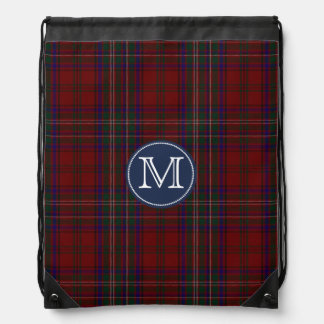 Clan MacClure Tartan Plaid Monogram Backpack