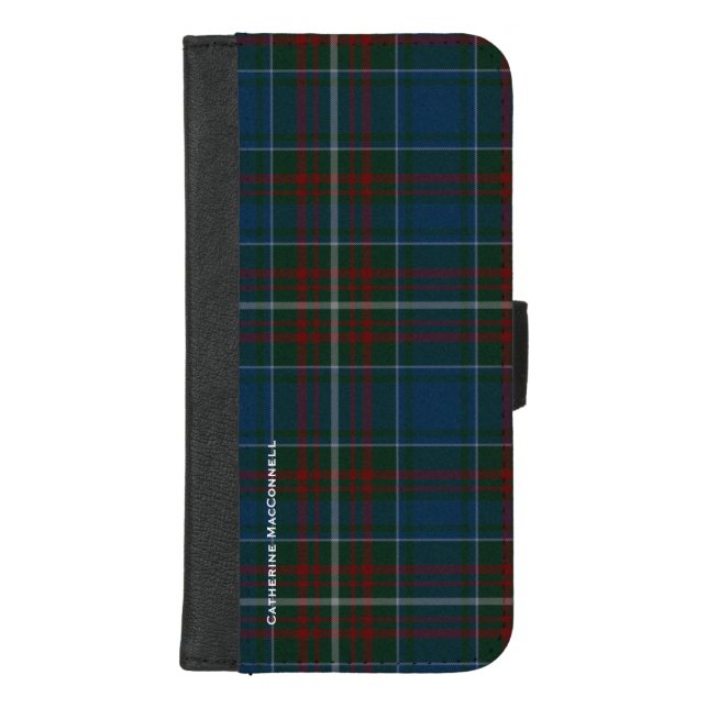 Clan MacConnell Plaid  iPhone Wallet Case (Front)