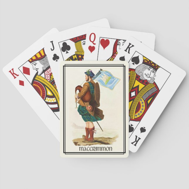 Clan MacCrimmon Classic Scotland Bicycle Deck Poker Cards (Back)