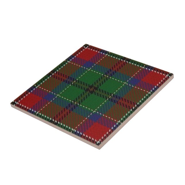 Clan MacCulloch Scottish Expressions Tartan Ceramic Tile (Side)