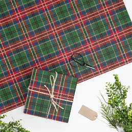 Clan MacCulloch Tartan Plaid Pattern Holidays Wrapping Paper