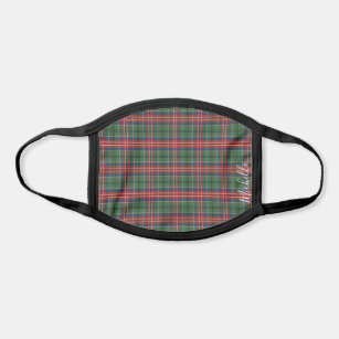 Clan MacCulloch Tartan Plaid Personalized Pattern Face Mask