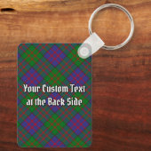 Clan MacDonald Crest Acrylic over Tartan Keychain (Back)