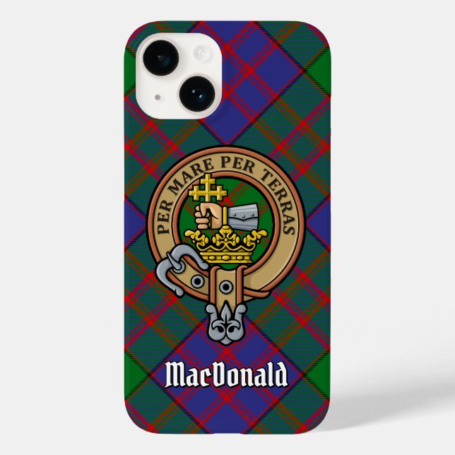 Clan MacDonald Crest Case-Mate iPhone Case (Back)