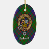 Clan MacDonald Crest Ceramic Ornament (Right)