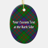 Clan MacDonald Crest Ceramic Ornament (Back)