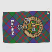 Clan MacDonald Crest Golf Towel (Horizontal)