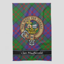 Clan MacDonald Crest Kitchen Towel