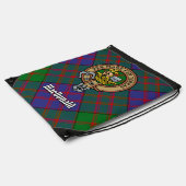 Clan MacDonald Crest over Tartan Drawstring Bag (Side)