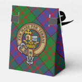 Clan MacDonald Crest over Tartan Favor Box (Back Side)