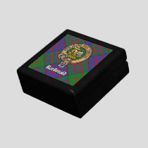 Clan MacDonald Crest over Tartan Gift Box