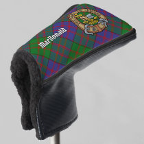 Clan MacDonald Crest over Tartan Golf Head Cover