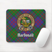 Clan MacDonald Crest over Tartan Mouse Pad (With Mouse)