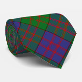 Clan MacDonald Crest over Tartan Neck Tie (Rolled)
