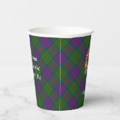 Clan MacDonald Crest over Tartan Paper Cups (Right)
