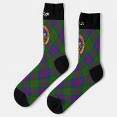 Clan MacDonald Crest over Tartan Socks (Left)
