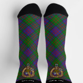 Clan MacDonald Crest over Tartan Socks (Top)
