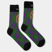 Clan MacDonald Crest over Tartan Socks (Right)