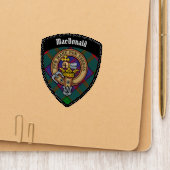 Clan MacDonald Crest Patch (On Folder)