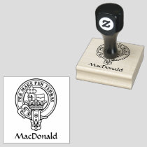 Clan MacDonald Crest Rubber Stamp