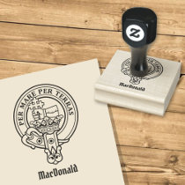 Clan MacDonald Crest Rubber Stamp