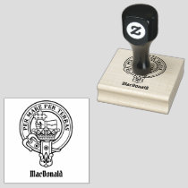 Clan MacDonald Crest Rubber Stamp