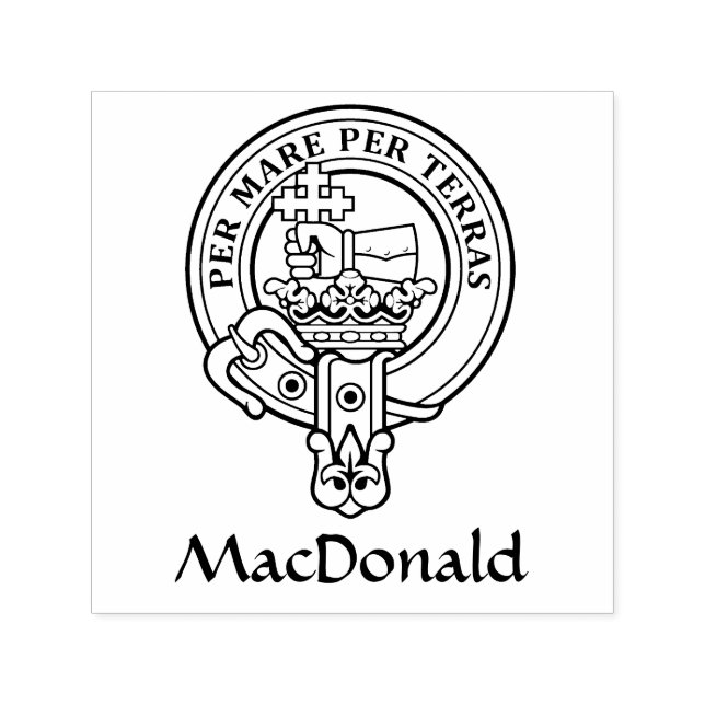 Clan MacDonald Crest Self-inking Stamp (Design)