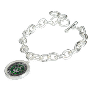 Clan MacDonald Crest & Tartan Knot Bracelet