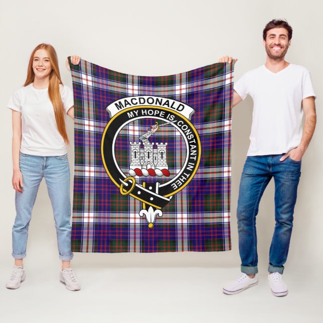Clan MacDonald Dress Modern Macdonalds Of Ranald T Fleece Blanket (In Situ)