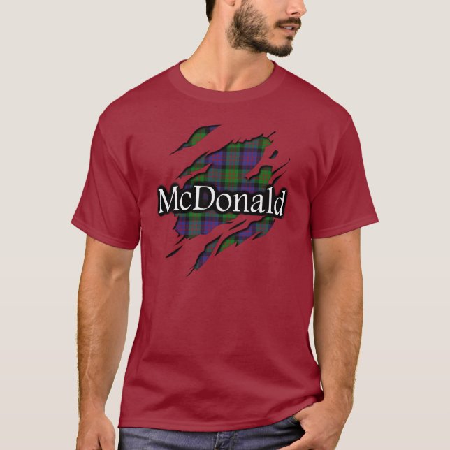 Clan MacDonald McDonald Tartan Spirit Shirt (Front)