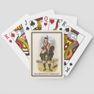 Clan MacDonald of Clanranald Classic Scotland Poker Cards