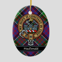 Clan MacDonald of Clanranald Crest Ceramic Ornament