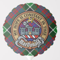 Clan MacDonald of Clanranald Crest over Tartan Balloon