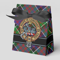 Clan MacDonald of Clanranald Crest over Tartan Favor Box