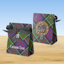 Clan MacDonald of Clanranald Crest over Tartan Favor Boxes