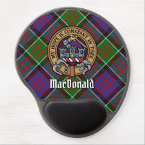 Clan MacDonald of Clanranald Crest over Tartan Gel Mouse Pad